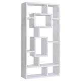 Howie White 10-Shelf Bookcase from Coaster - Luna Furniture