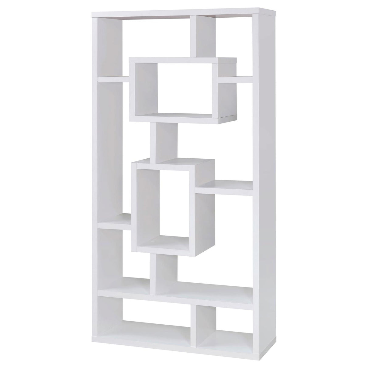 Howie White 10-Shelf Bookcase from Coaster - Luna Furniture