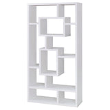 Howie White 10-Shelf Bookcase from Coaster - Luna Furniture