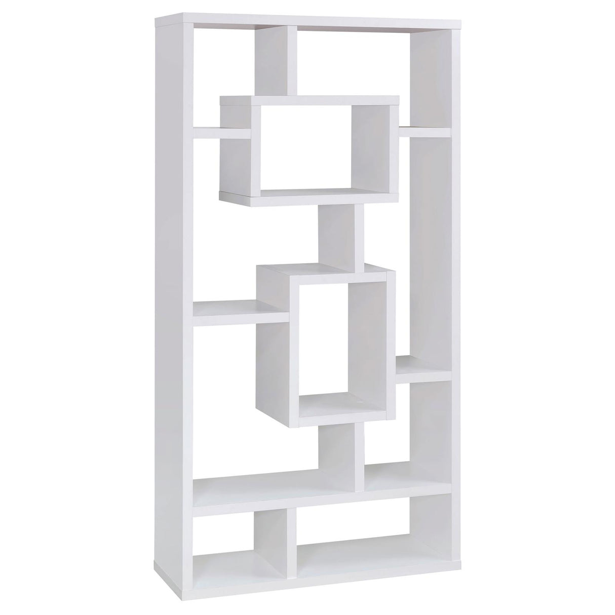 Howie White 10-Shelf Bookcase from Coaster - Luna Furniture