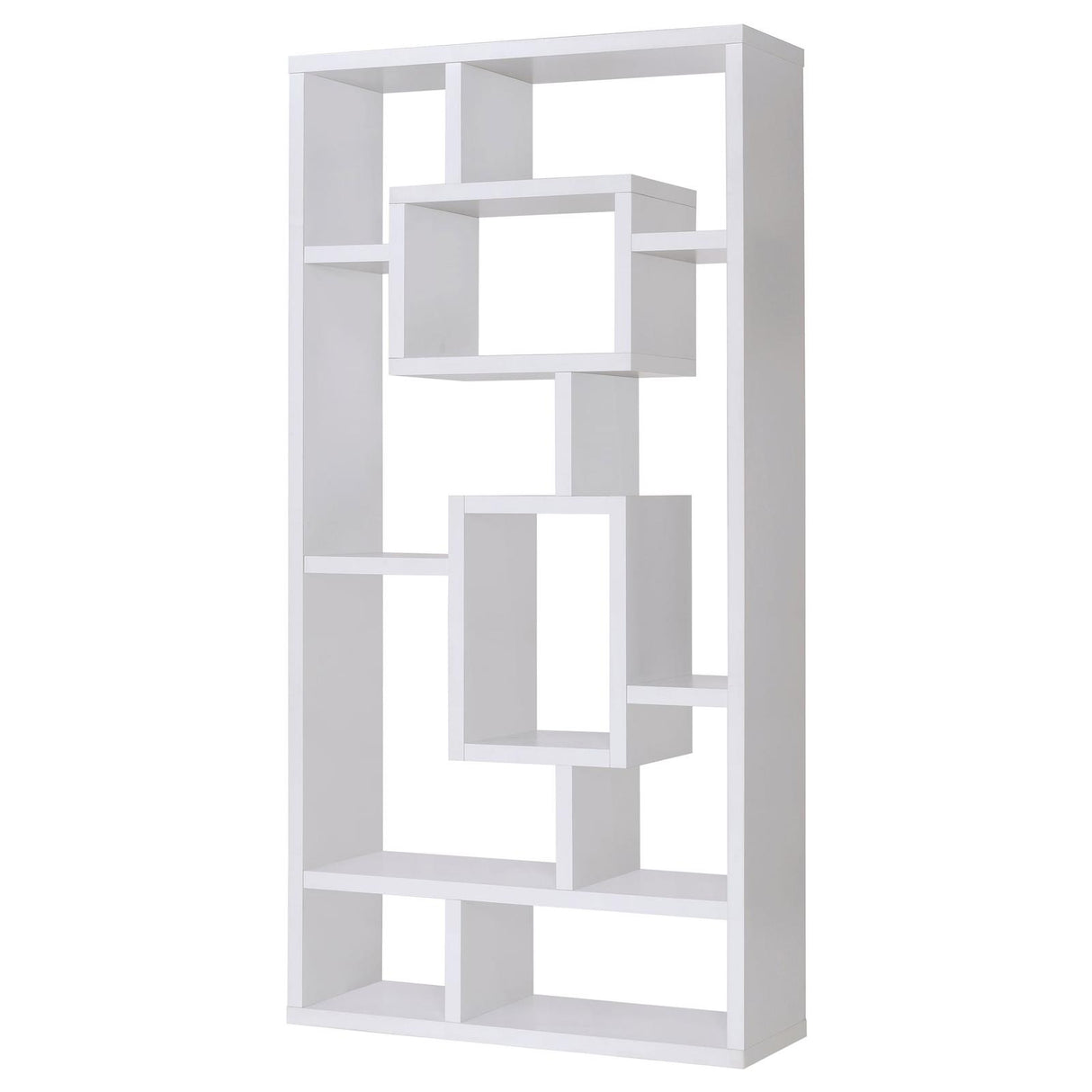 Howie White 10-Shelf Bookcase from Coaster - Luna Furniture