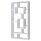 Howie White 10-Shelf Bookcase from Coaster - Luna Furniture