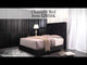 Chantilly Black Velvet King Upholstered Bed