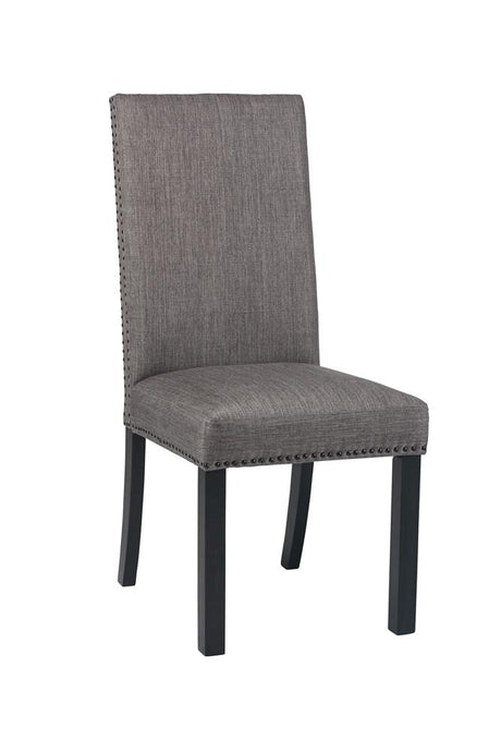 Hubbard Upholstered Side Chairs Charcoal (Set of 2) - 121752 - Luna Furniture