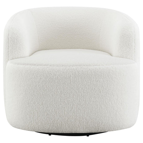 Hudson Natural Upholstered Swivel Chair from Coaster - Luna Furniture