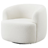 Hudson Natural Upholstered Swivel Chair from Coaster - Luna Furniture