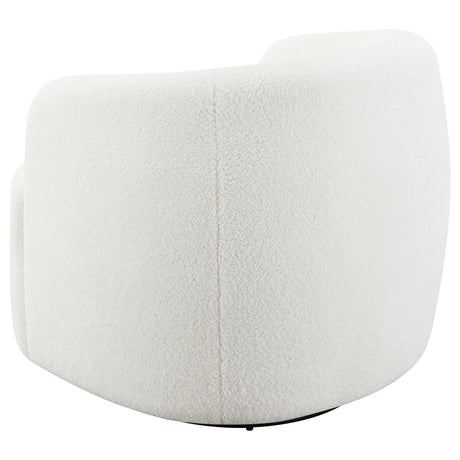 Hudson Natural Upholstered Swivel Chair from Coaster - Luna Furniture