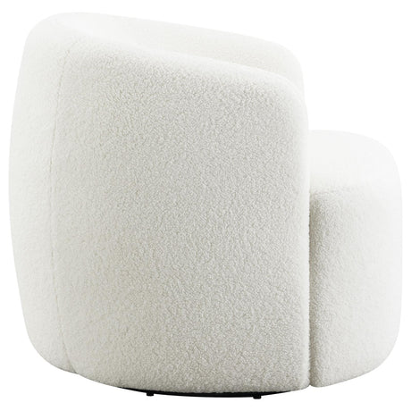 Hudson Natural Upholstered Swivel Chair from Coaster - Luna Furniture