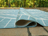 Hulsia Ivory/Aqua 5' x 7' Rug from Ashley - Luna Furniture