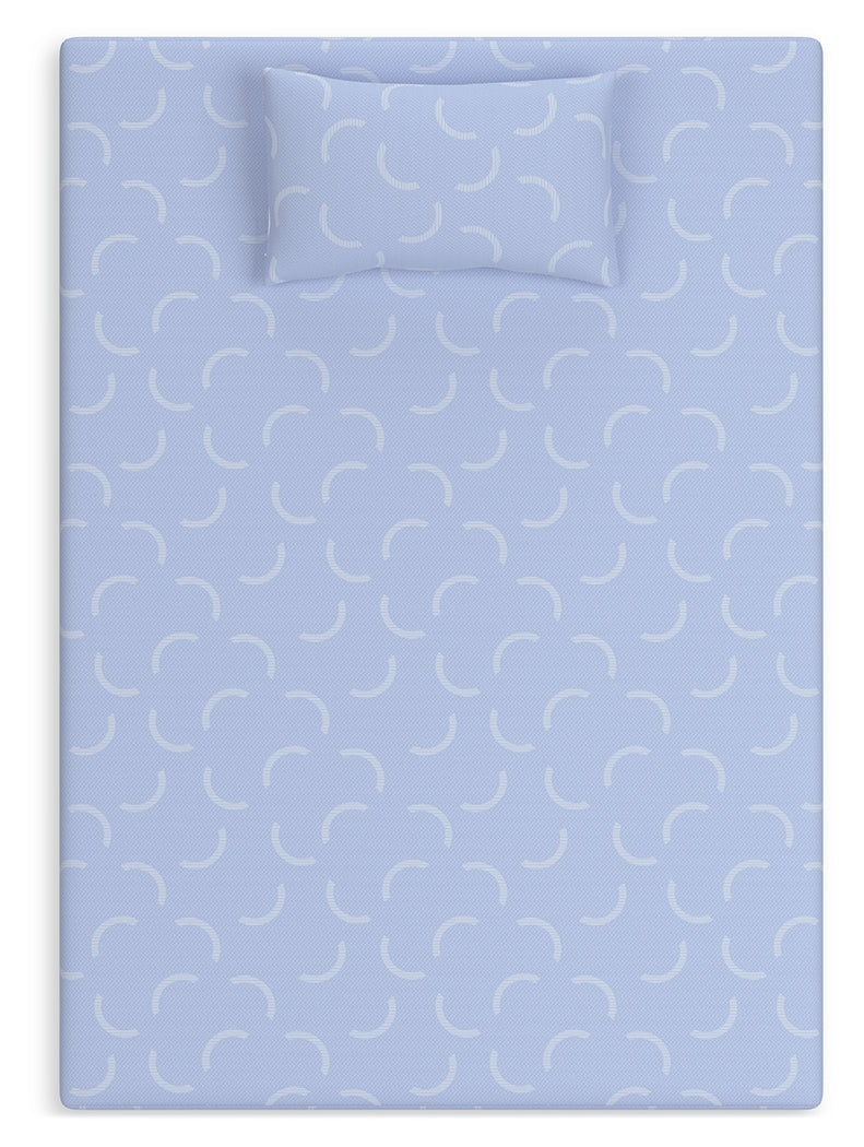 iKidz Ocean Blue Full Mattress and Pillow from Ashley Furniture - Luna Furniture