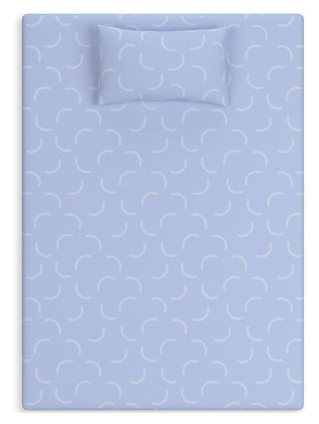 iKidz Ocean Blue Twin Mattress and Pillow from Ashley - Luna Furniture