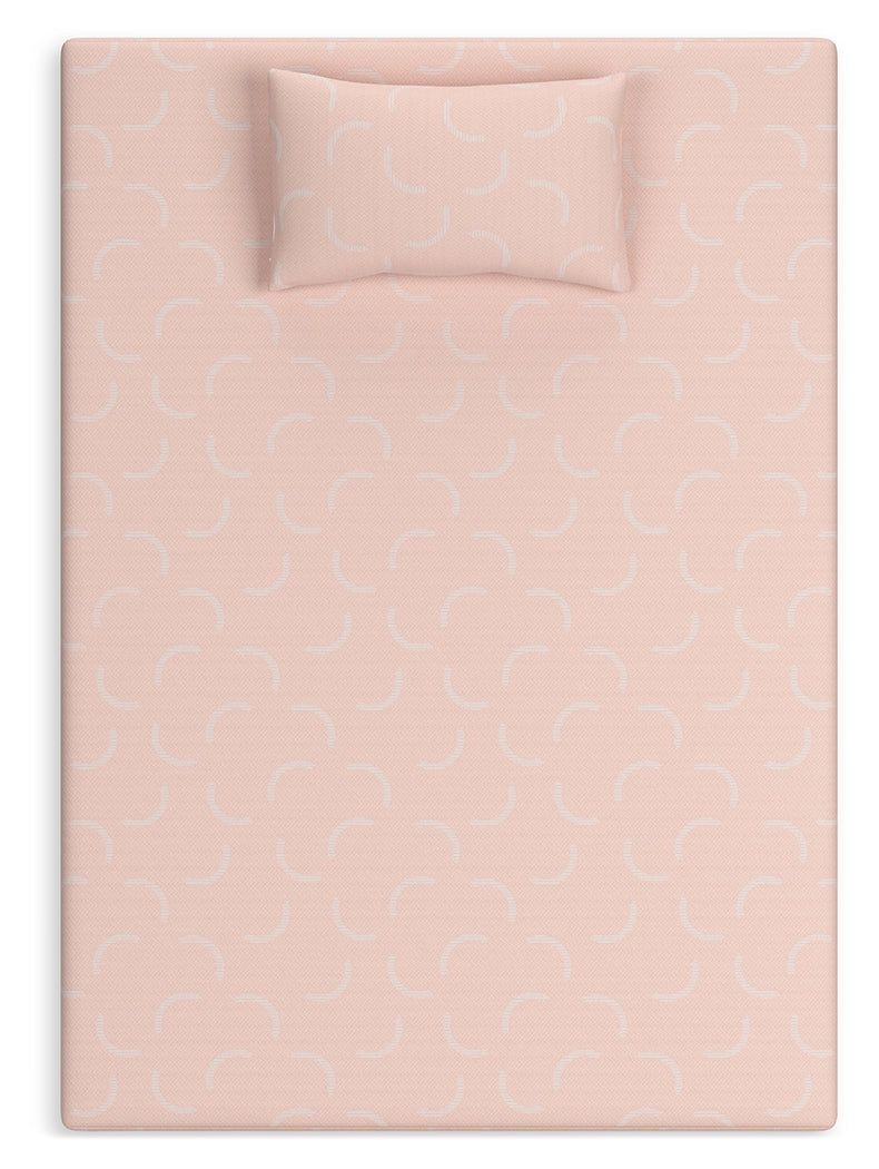 iKidz Coral Coral Twin Mattress and Pillow from Ashley - Luna Furniture