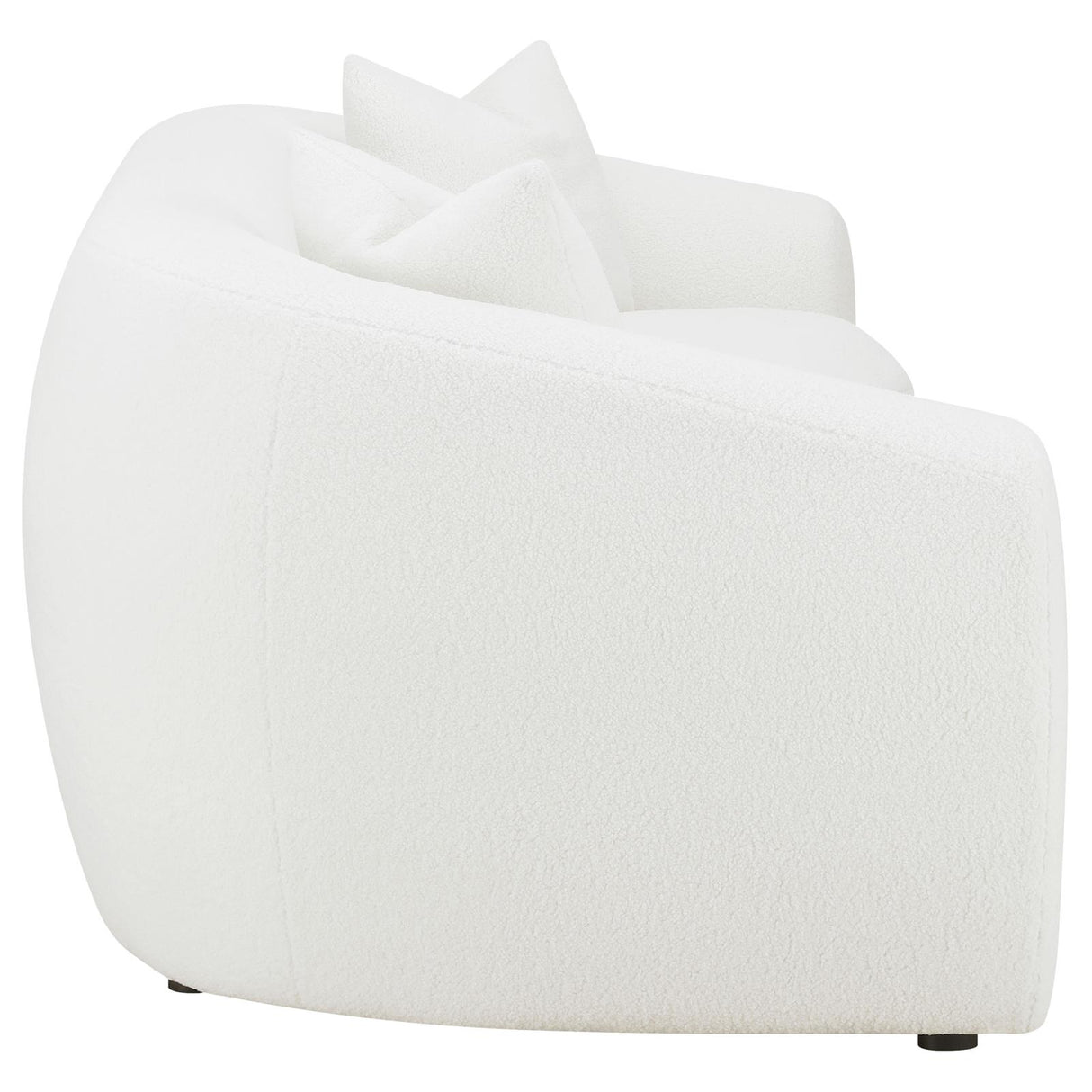 Isabella White Upholstered 2-Piece Tight Back Living Room Set from Coaster - Luna Furniture