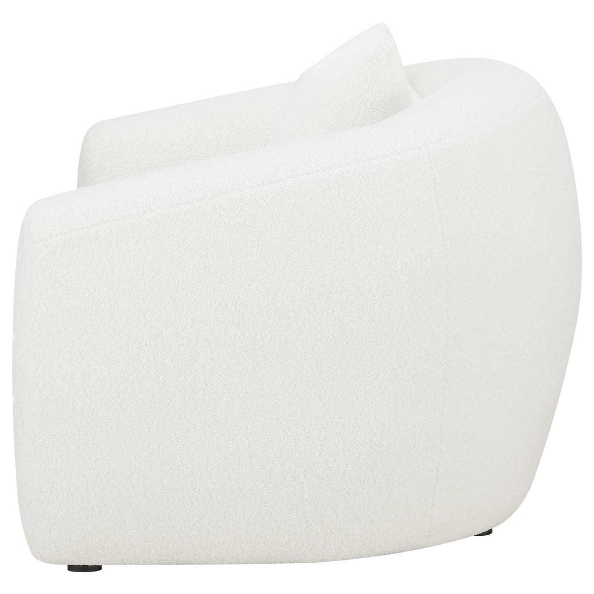 Isabella White Upholstered Tight Back Chair from Coaster - Luna Furniture