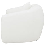 Isabella White Upholstered Tight Back Chair from Coaster - Luna Furniture