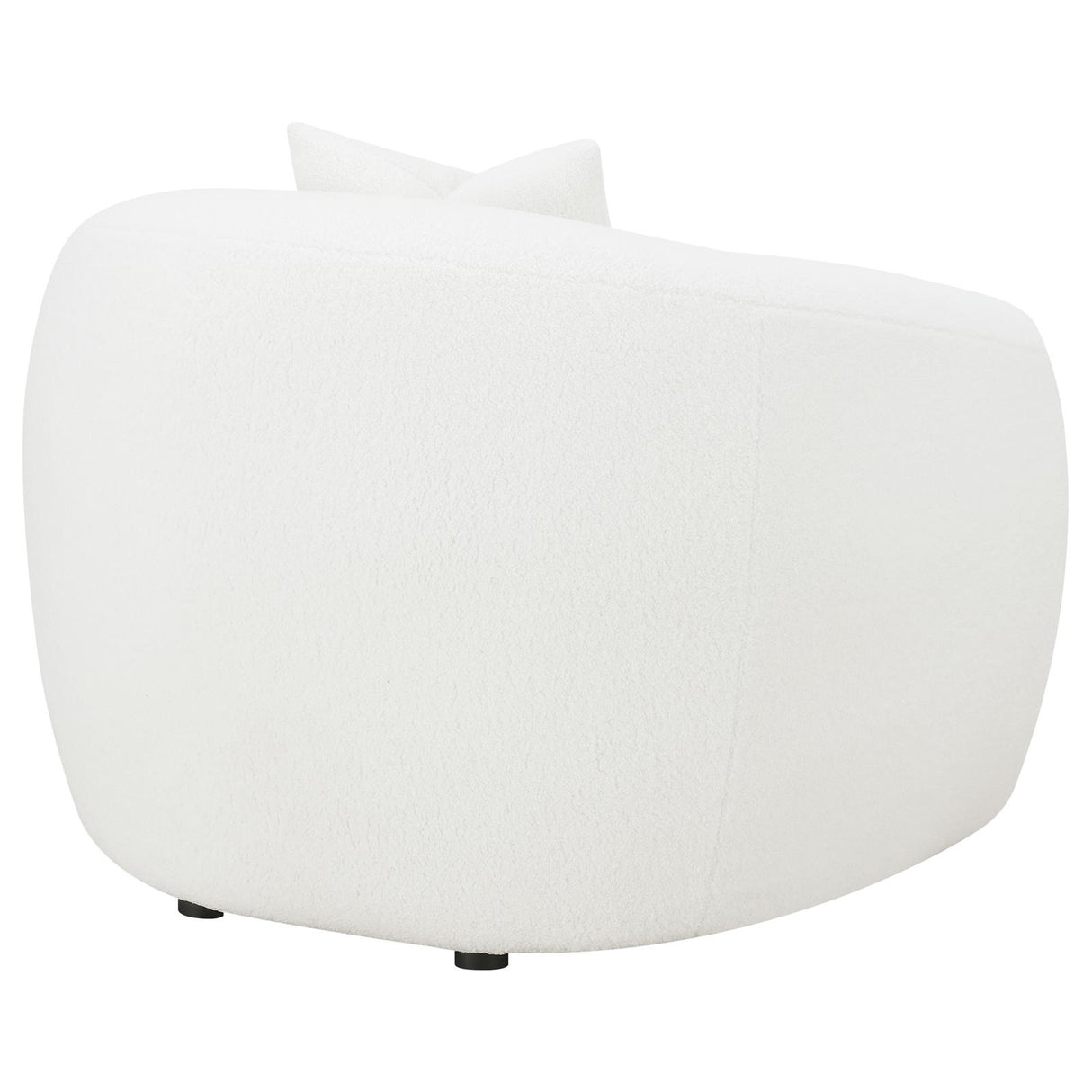 Isabella White Upholstered Tight Back Chair from Coaster - Luna Furniture