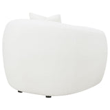 Isabella White Upholstered Tight Back Chair from Coaster - Luna Furniture