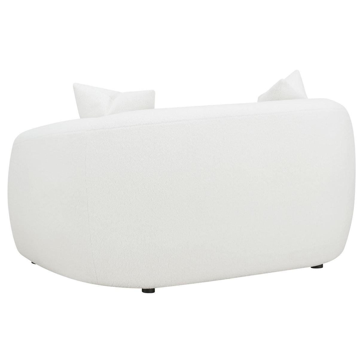 Isabella White Upholstered Tight Back Loveseat from Coaster - Luna Furniture