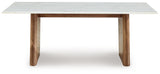 Isanti Light Brown/White Coffee Table from Ashley - Luna Furniture