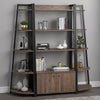 Jacksonville 5-tier Corner Bookcase Aged Walnut - 805497 - Luna Furniture