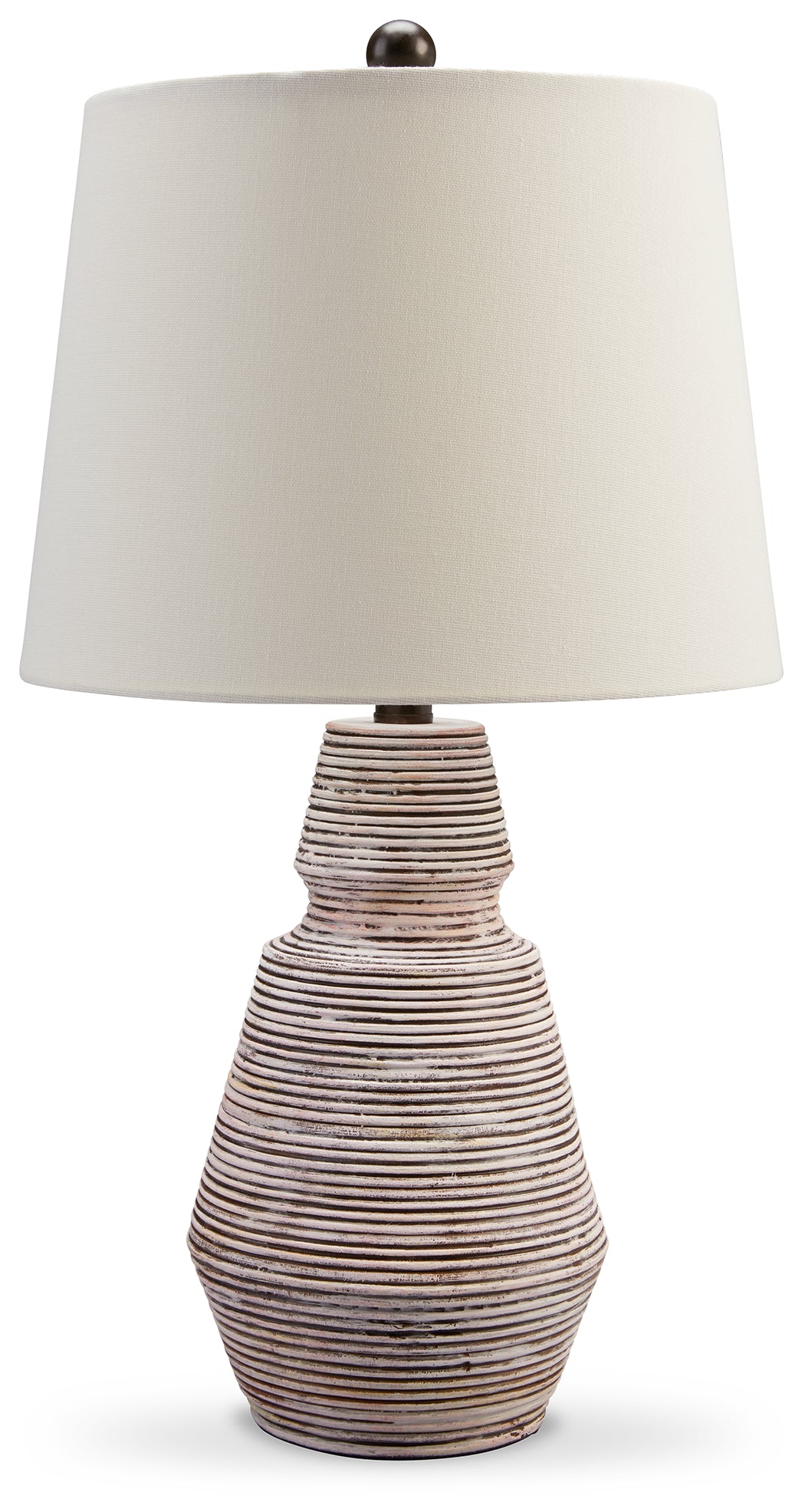 Jairburns Brick Red/White Table Lamp (Set of 2) - L243284 - Luna Furniture