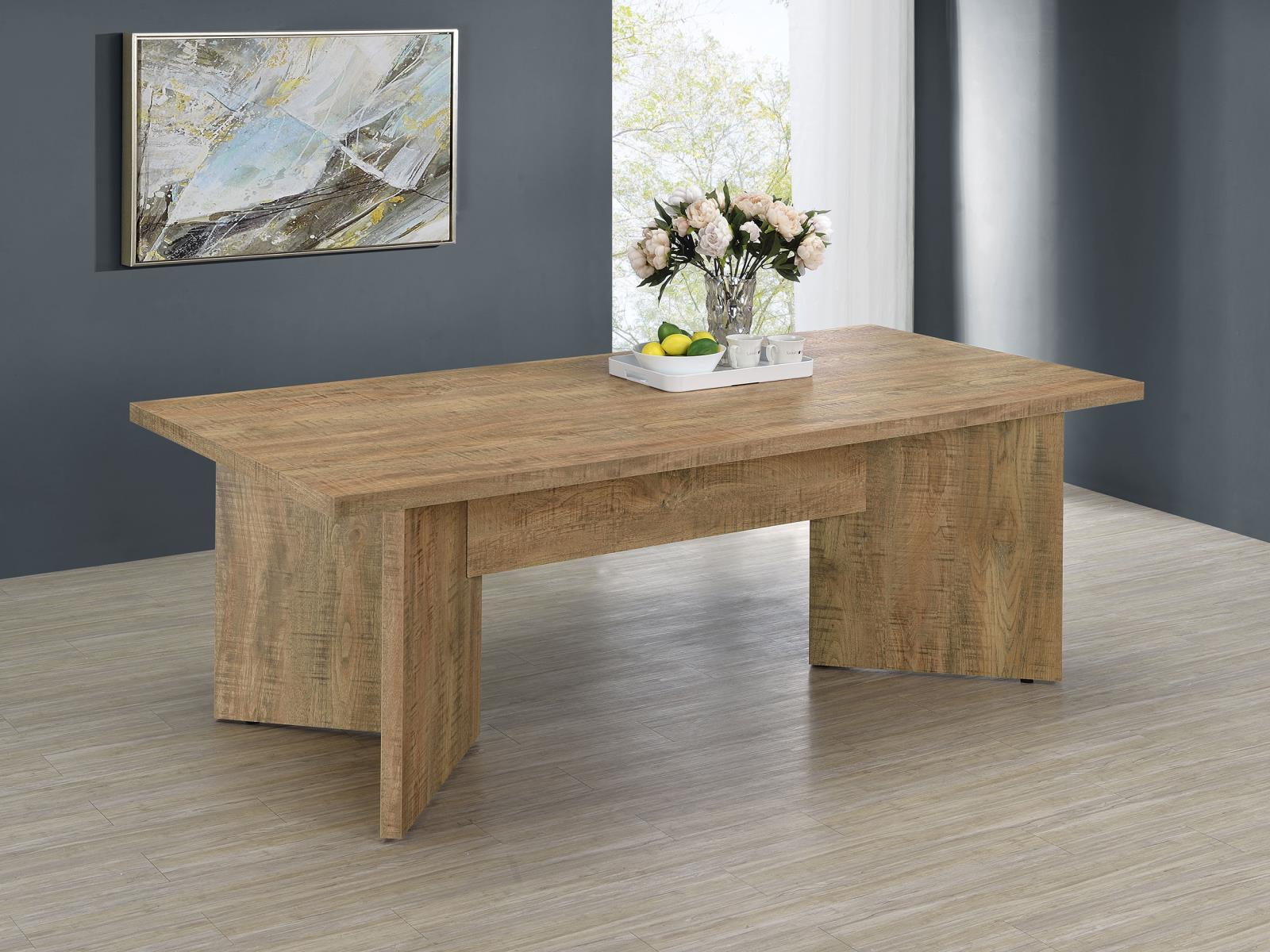 Jamestown Mango Brown Rectangular Engineered Wood Dining Table with Decorative Laminate from Coaster - Luna Furniture