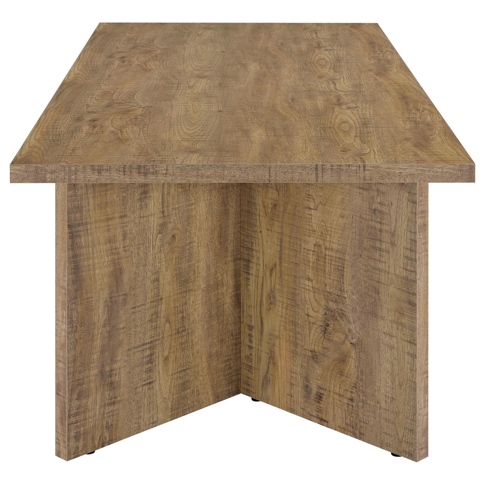 Jamestown Mango Brown Rectangular Engineered Wood Dining Table with Decorative Laminate from Coaster - Luna Furniture