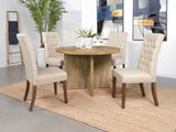 Jamestown Round Engineered Wood Dining Table with Decorative Laminate Mango Brown - 183021 - Luna Furniture