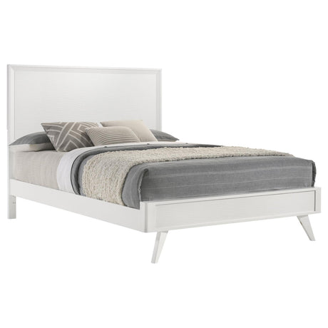 Janelle Queen Panel Bed White - 223651Q - Luna Furniture