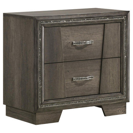 Janine 2-drawer Nightstand Grey - 223552 - Luna Furniture