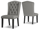 Jeanette Gray Dining Chair, Set of 2 - D702-02 - Luna Furniture