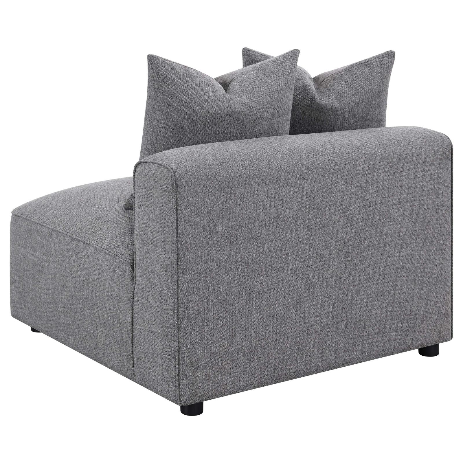 Jennifer 6-piece Tight Seat Modular Sectional Grey - Luna Furniture