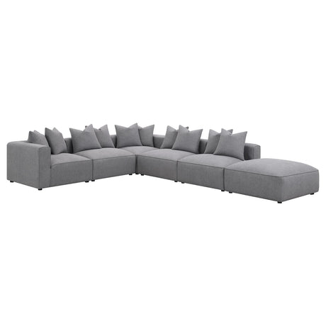 Jennifer Gray 6-Piece Tight Seat Modular Sectional from Coaster - Luna Furniture