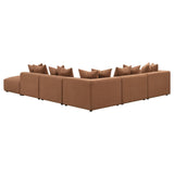 Jennifer Terracotta Upholstered 6-Piece Modular Sectional from Coaster - Luna Furniture