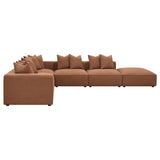 Jennifer Terracotta Upholstered 6-Piece Modular Sectional from Coaster - Luna Furniture