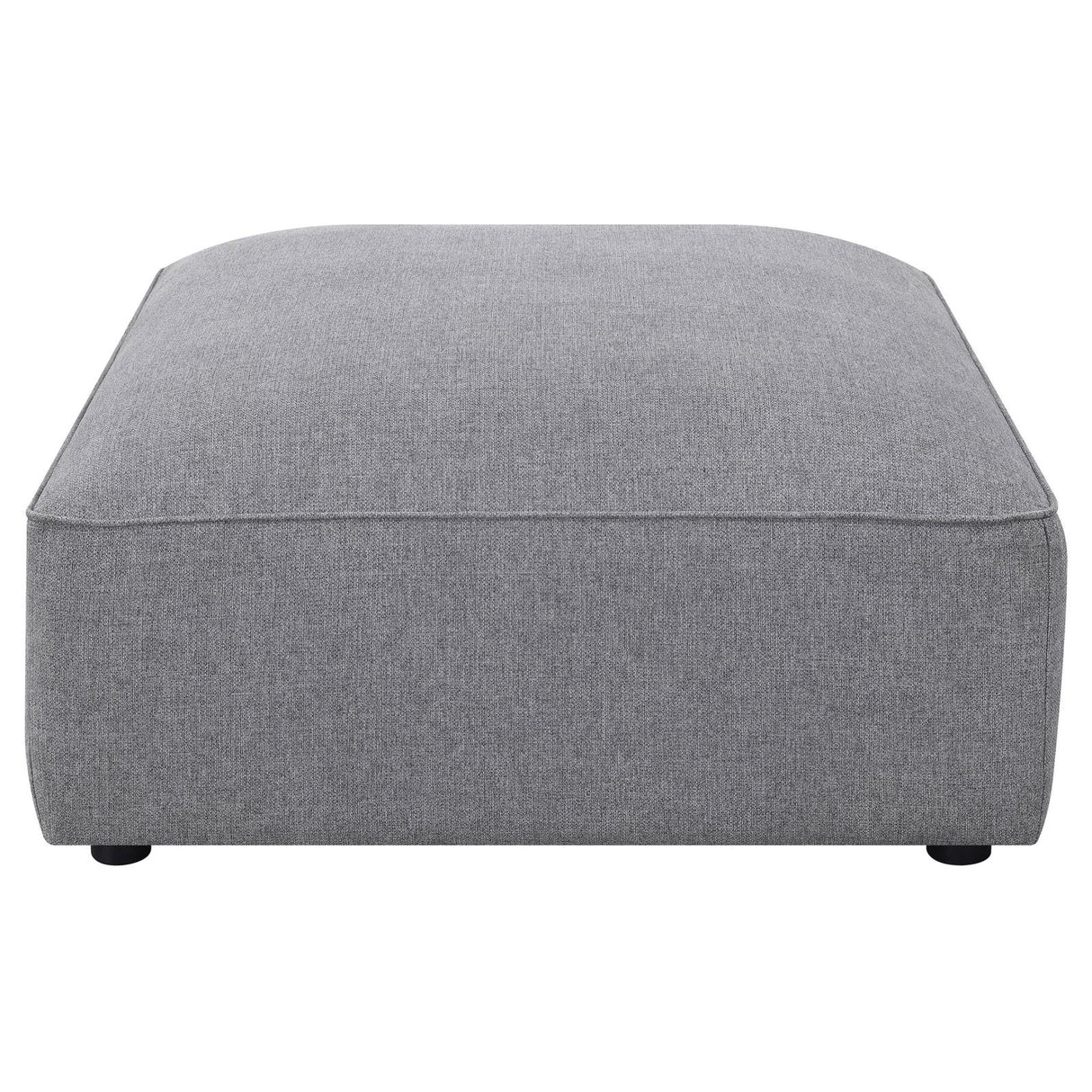 Jennifer Gray Square Upholstered Ottoman from Coaster - Luna Furniture