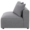 Jennifer Tight Seat Armless Chair Grey - 551594 - Luna Furniture