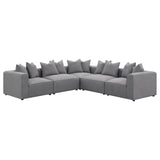 Jennifer Gray Tight Seat Armless Chair from Coaster - Luna Furniture