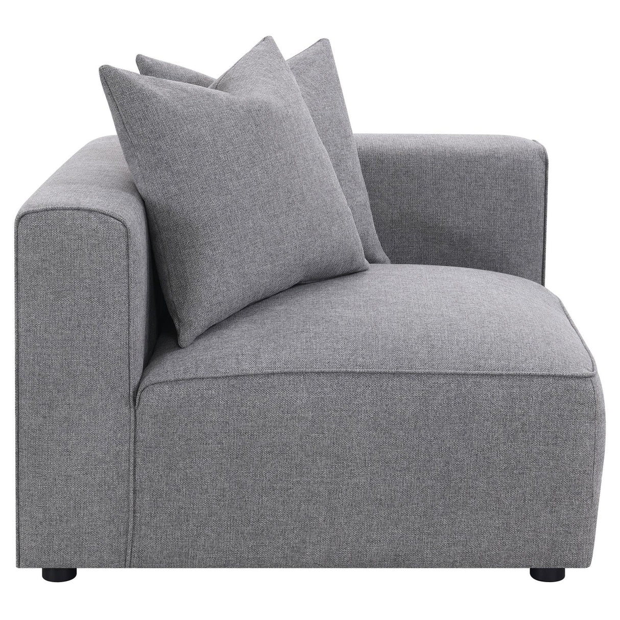 Jennifer Tight Seat Corner Chair Grey from Coaster - Luna Furniture