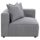 Jennifer Tight Seat Corner Chair Grey from Coaster - Luna Furniture