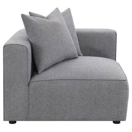 Jennifer Tight Seat Corner Chair Grey from Coaster - Luna Furniture