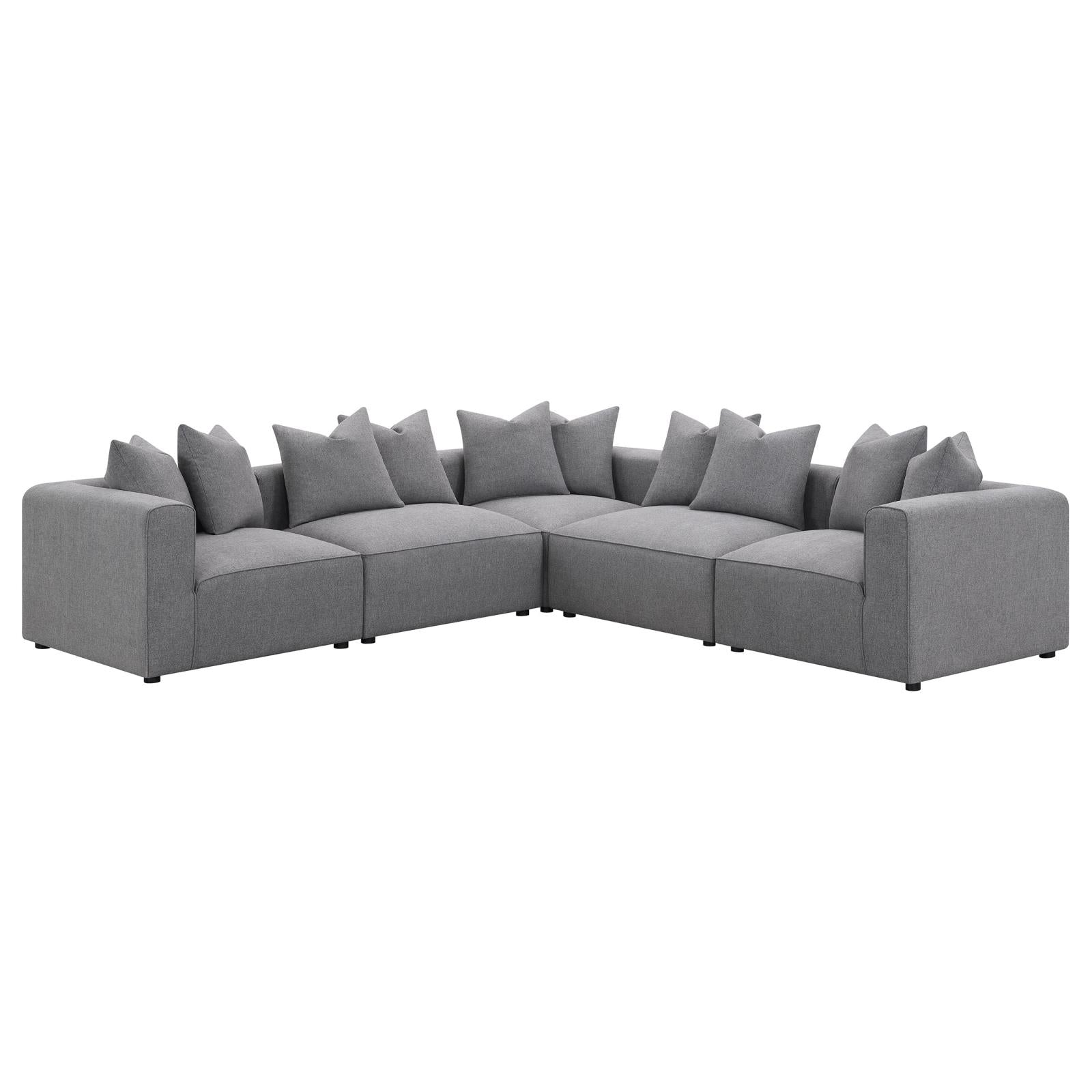 Jennifer Tight Seat Corner Chair Grey from Coaster - Luna Furniture