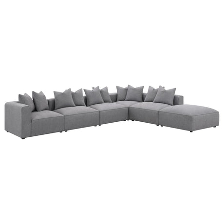 Jennifer Tight Seat Corner Chair Grey from Coaster - Luna Furniture