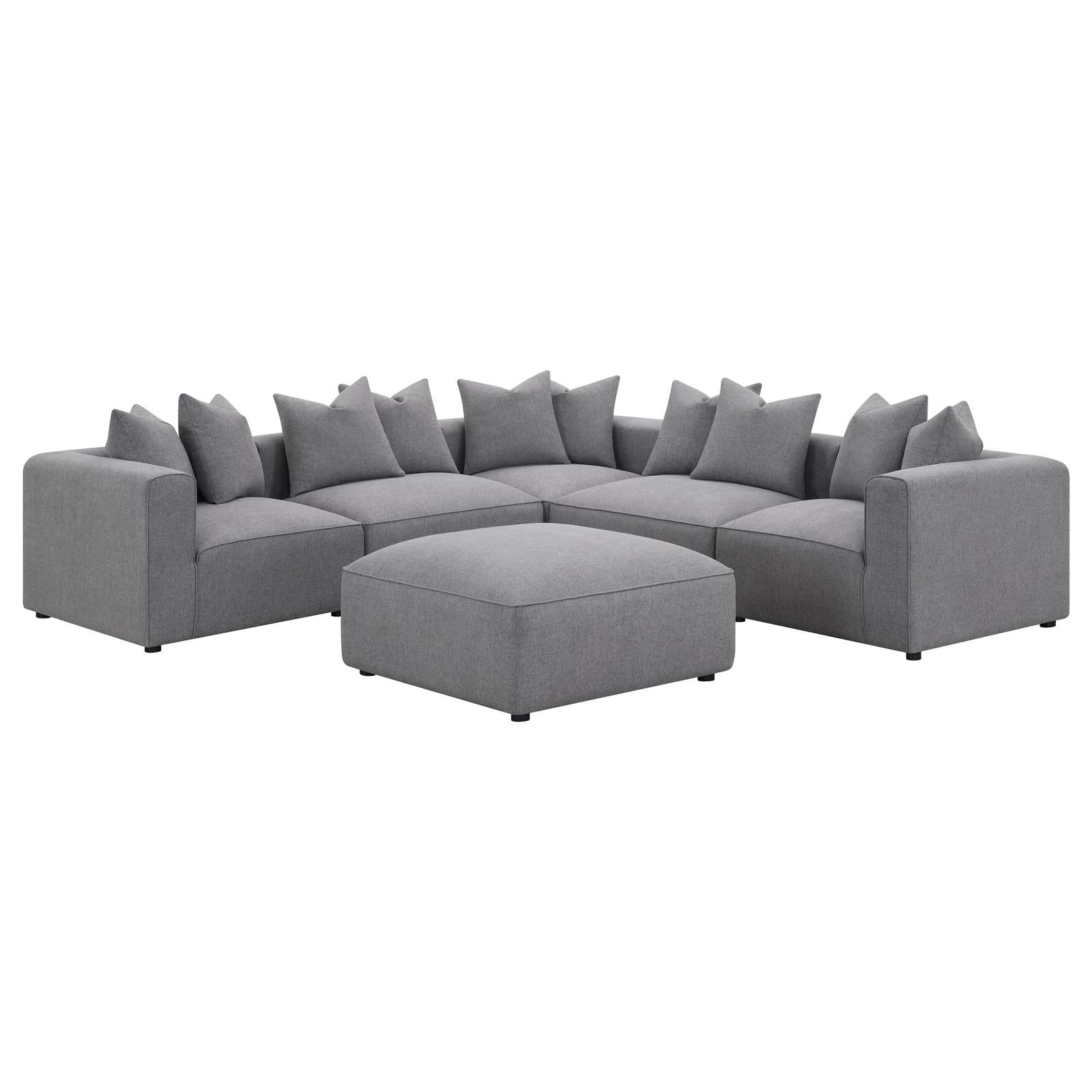 Jennifer Tight Seat Corner Chair Grey from Coaster - Luna Furniture