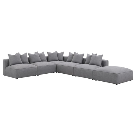 Jennifer Tight Seat Corner Chair Grey from Coaster - Luna Furniture