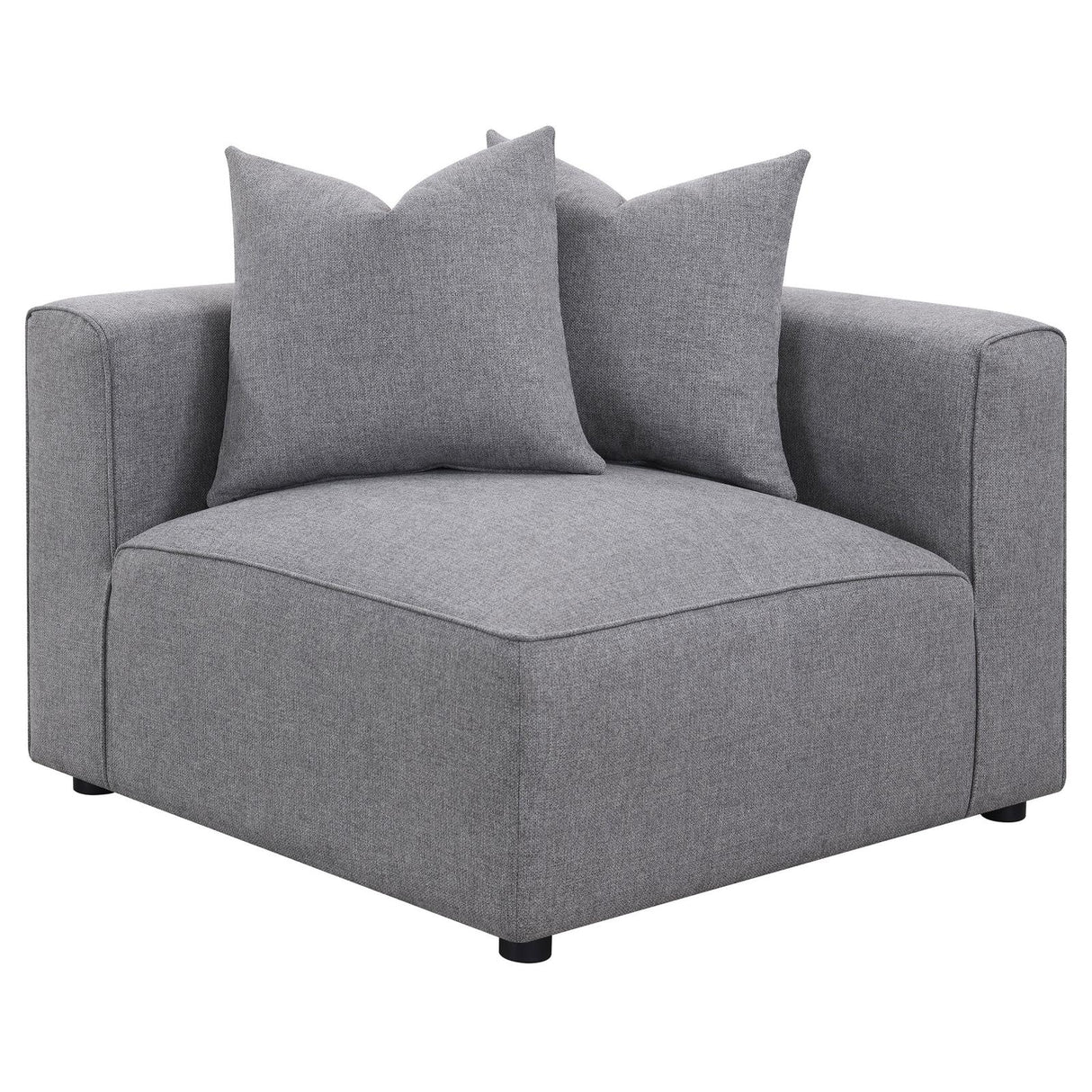 Jennifer Tight Seat Corner Chair Grey from Coaster - Luna Furniture