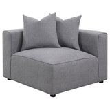 Jennifer Tight Seat Corner Chair Grey from Coaster - Luna Furniture
