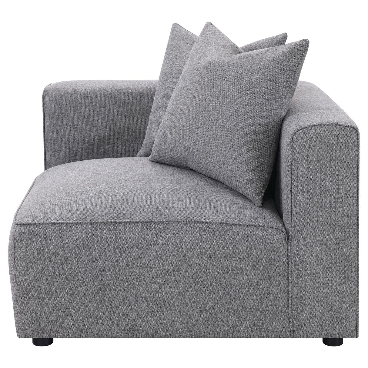 Jennifer Tight Seat Corner Chair Grey from Coaster - Luna Furniture