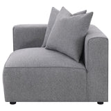 Jennifer Tight Seat Corner Chair Grey from Coaster - Luna Furniture