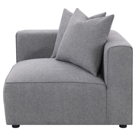Jennifer Tight Seat Corner Chair Grey from Coaster - Luna Furniture